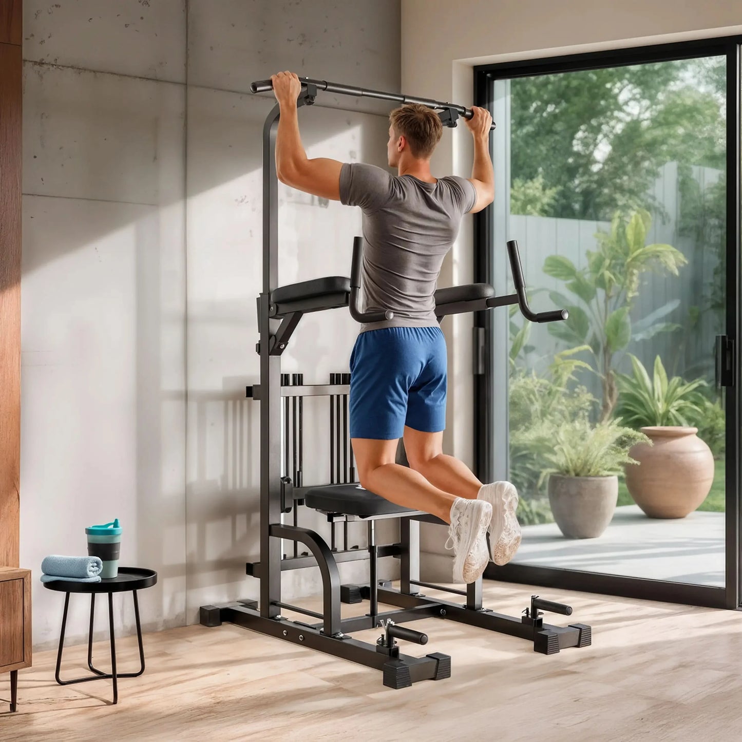 SPORTSROYALS PT4 Assisted Power Tower Pull-Up Machine