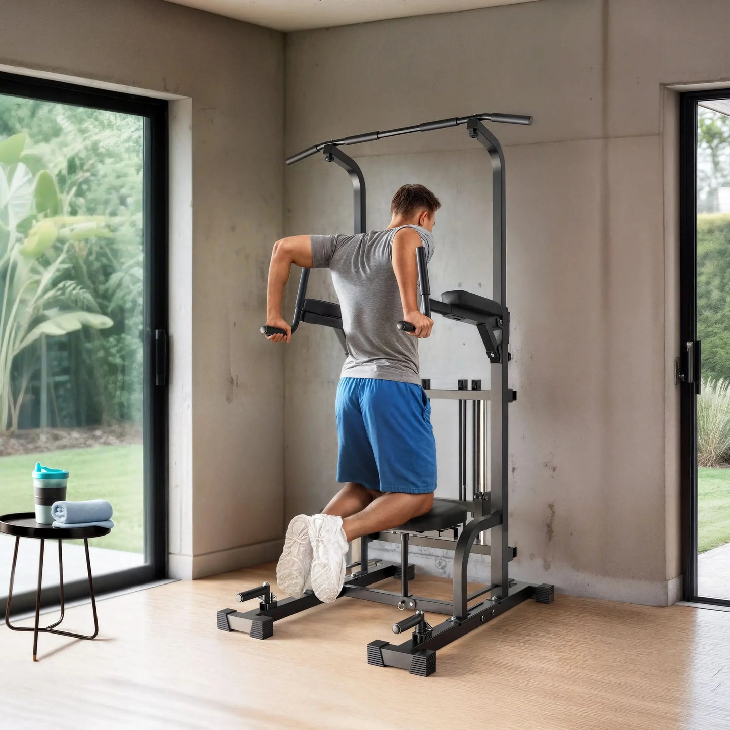 SPORTSROYALS PT4 Assisted Power Tower Pull-Up Machine