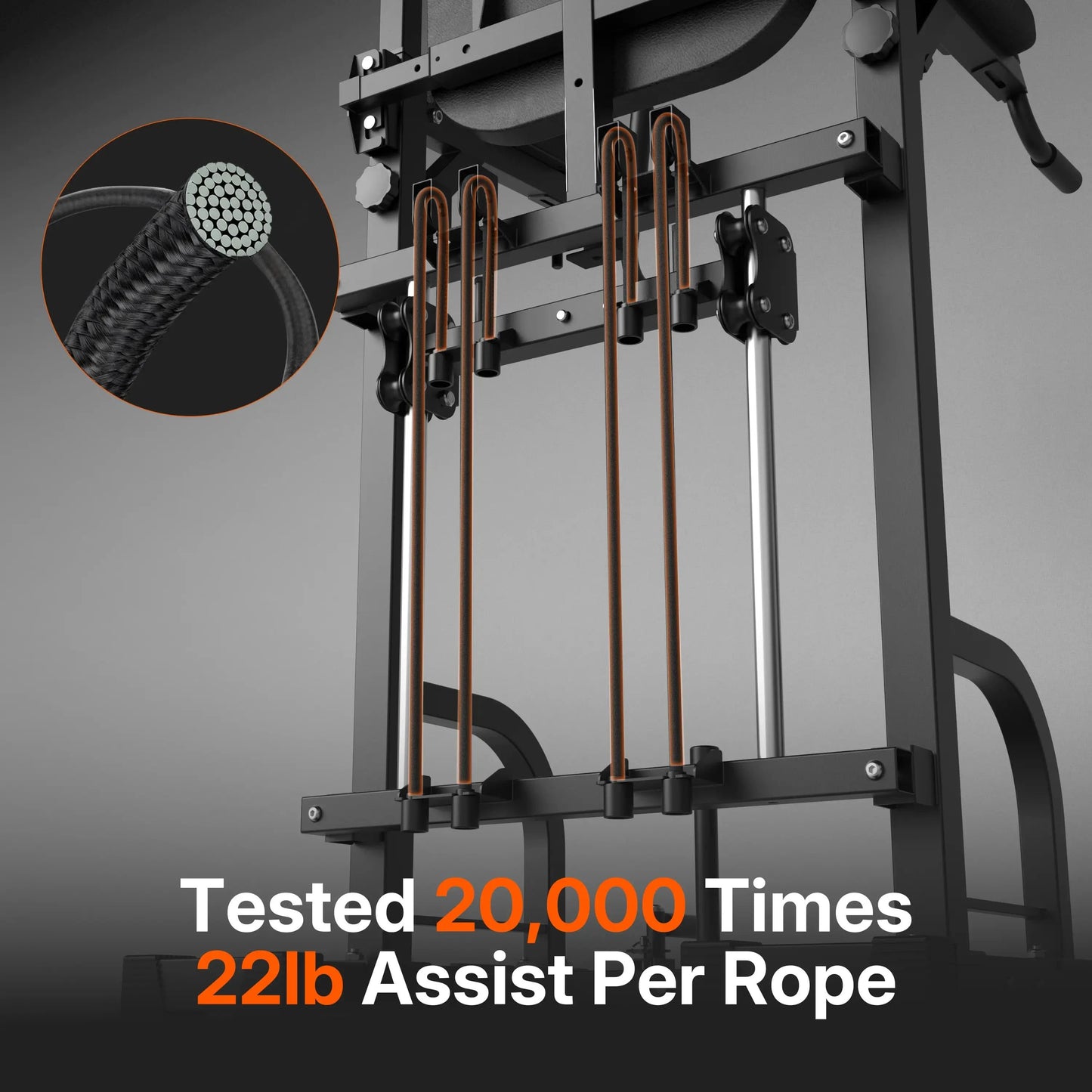 SPORTSROYALS PT4 Assisted Power Tower Pull-Up Machine