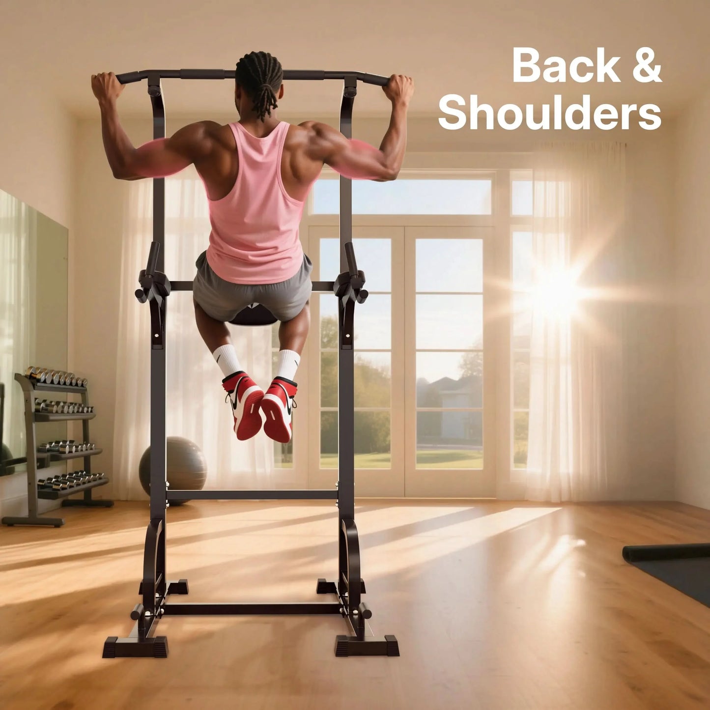 SPORTSROYALS PT3 Multi-function Power Tower Pull-Up Dip Station