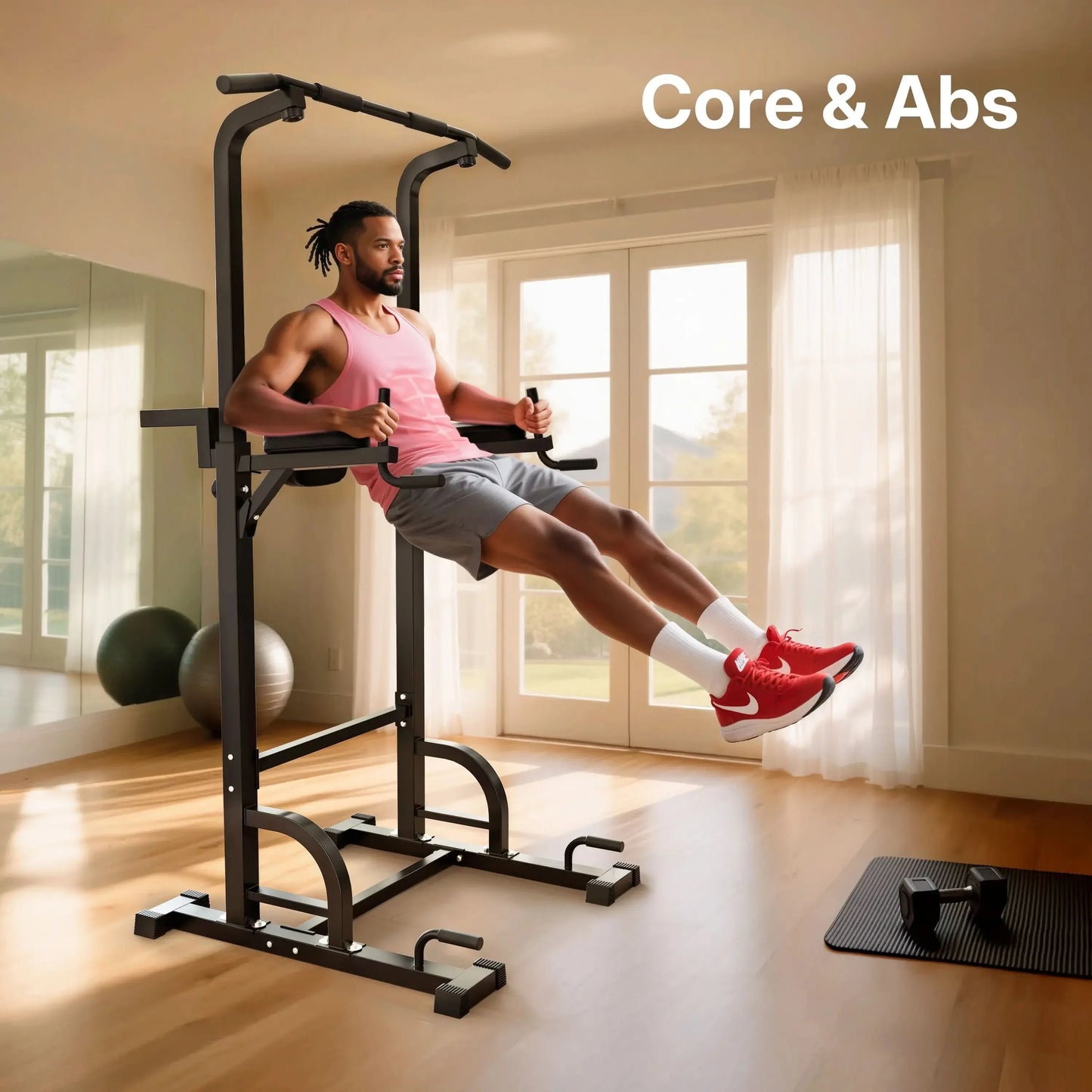 SPORTSROYALS PT3 Multi-function Power Tower Pull-Up Dip Station