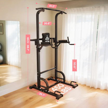SPORTSROYALS PT3 Multi-function Power Tower Pull-Up Dip Station